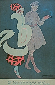 Advertising print for Cavanders Army Club cigarettes Advertising print for Cavanders Army Club cigarettes