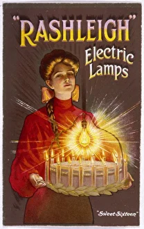<b class=qtipBold><figcaption>Advert/Rashleigh Lamps</figcaption></b><br>Rashleigh electric lamps<br><em>© Mary Evans Picture Library</em> Advert/Rashleigh Lamps