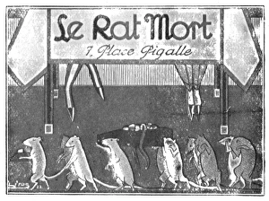 Advert for Rat Mort, Montmartre, Paris, 1924 Advert for Rat Mort, Montmartre, Paris, 1924