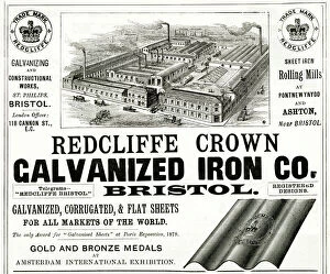 Stamp Collection: Advert for Redcliffe Crown Galvanized Iron 1888