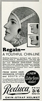 Aids Gallery: Advert for Reduca chin-strap helmet 1933