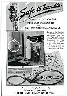 Advert for Reyrolle electric plug & sockets 1929 Advert for Reyrolle electric plug & sockets 1929