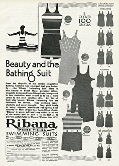 Advert for Ribana pure wool bathing suits 1931 Advert for Ribana pure wool bathing suits 1931