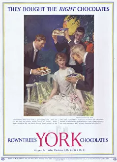 Images Dated 7th October 2014: Advert for Rowntrees York Chocolates, 1927