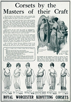 Advert for Royal Worcester corsets 1914 Advert for Royal Worcester corsets 1914