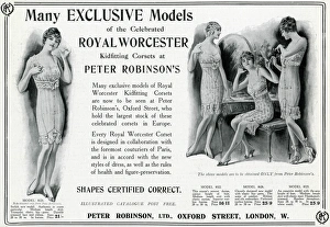 Advert for Royal Worcester Kidfitting corsets 1915 Advert for Royal Worcester Kidfitting corsets 1915