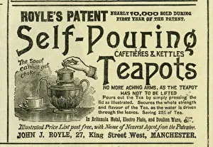 Advert, Royle's Patent Self-Pouring Teapots Advert, Royle's Patent Self-Pouring Teapots