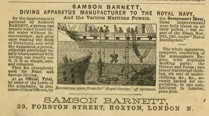 Recovery Gallery: Advert, Samson Barnett Diving Apparatus