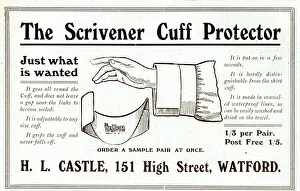 Advert, The Scrivener Cuff Protector Advert, The Scrivener Cuff Protector