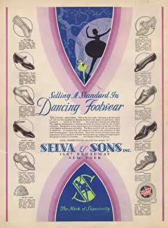 Advert for Selva and Sons. Dancing Footwear, New York, 1929 Advert for Selva and Sons. Dancing Footwear, New York, 1929