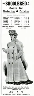 Advert for Shoolbred women's motoring coat 1905 Advert for Shoolbred women's motoring coat 1905