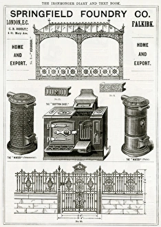 Advert for Springfield Foundry Co. iron items 1889 Advert for Springfield Foundry Co. iron items 1889