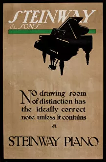 Pianos Collection: Advertisement for Steinway Pianos