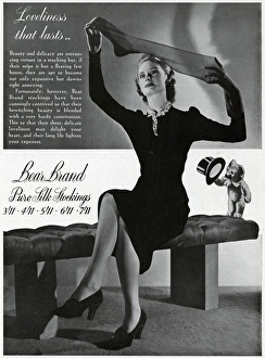 Advert for Stockings by Bear Brand 1940 Advert for Stockings by Bear Brand 1940