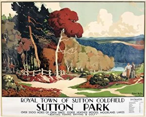 Autumn Gallery: Advertisement for Sutton Park, Sutton Coldfield