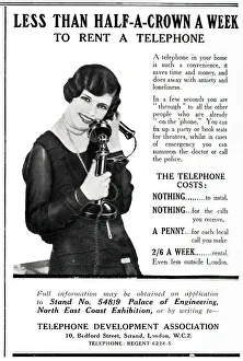 Advert for Telephone Development Association 1929 Advert for Telephone Development Association 1929