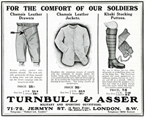 Advert for Turnbull and Asser military outfits 1916 Advert for Turnbull and Asser military outfits 1916