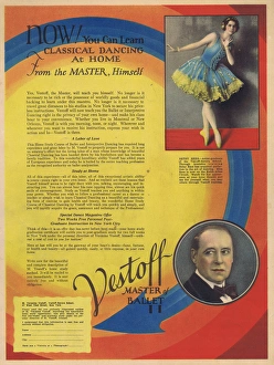 Advert for Vestoff-Serova School home study dancing programm Advert for Vestoff-Serova School home study dancing programm