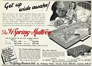 Advert for Vi-spring Mattress 1939