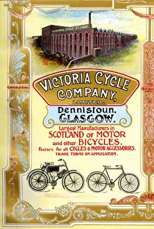 Advert, Victoria Cycle Company, Dennistoun, Glasgow Advert, Victoria Cycle Company, Dennistoun, Glasgow