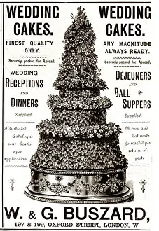 Advert, W & G Buszard, Wedding Cakes Advert, W & G Buszard, Wedding Cakes