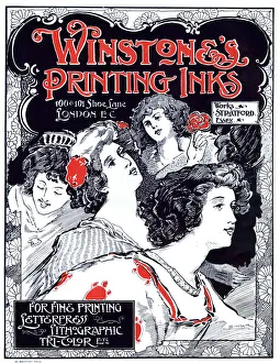 Advert, Winstone's Printing Inks, London Advert, Winstone's Printing Inks, London