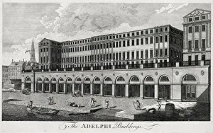 The Adelphi, built 1772 by the Adams brothers on the banks of the Thames adjoining The Adelphi, built 1772 by the Adams brothers on the banks of the Thames adjoining