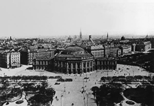 Aerial view of Burgtheater, Vienna, Austria Aerial view of Burgtheater, Vienna, Austria