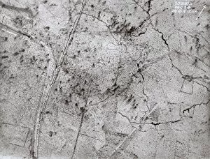 Aerial view, Hollebeke, West Flanders, Belgium, WW1