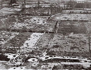 Aerial view near Neuve Eglise, West Flanders, Belgium, WW1