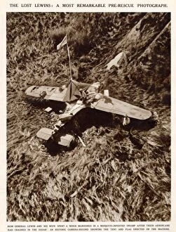 Crashed Gallery: Aerial view of the site where Brigadier-General Arthur Corrie Lewin