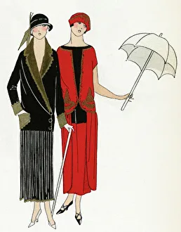 Afternoon dresses by Poiret and Drecoll Afternoon dresses by Poiret and Drecoll