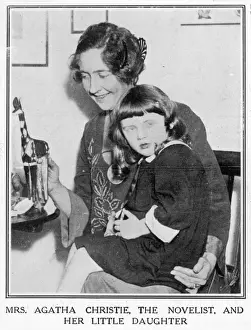 Agatha Christie with Young Daughter, 1926 Print