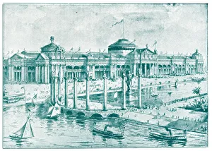 Agricultural Building, World's Fair Exhibition, Chicago, USA Agricultural Building, World's Fair Exhibition, Chicago, USA