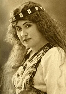 Aino Ackte, Finnish operatic soprano, in national costume Aino Ackte, Finnish operatic soprano, in national costume