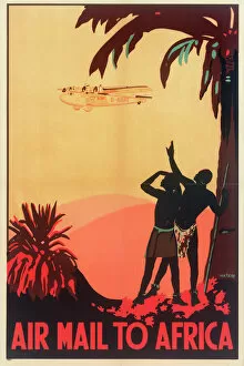 Images Dated 24th May 2012: Air Mail to Africa Poster