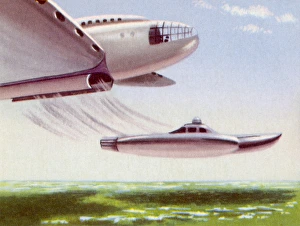 <b class=qtipBold><figcaption>Airborne Submarine</figcaption></b><br>Launching a Mini-Submarine from the Air<br><em>© Mary Evans Picture Library</em> Airborne Submarine