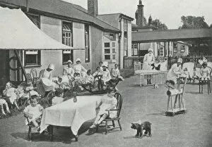 1893 Collection: Airing Court at Fountain Mental Hospital, Tooting, Surrey