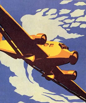 Wingspan Gallery: Airplane in the Clouds Date: 1937