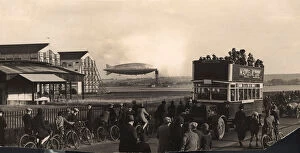 Deck Gallery: Airship R101 G-FaW moored outside the hangars
