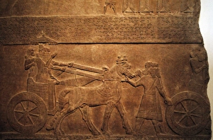 Alabaster panel of king Tiglath-Pileser III Alabaster panel of king Tiglath-Pileser III