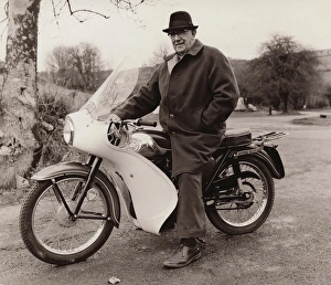Alan Fraser on BSA Bantam D10L motorcycle in 1967 at Cosawes Alan Fraser on BSA Bantam D10L motorcycle in 1967 at Cosawes