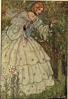 Alas for her that met me. Illustration by Florence Harrison for Tennyson's poem Alas for her that met me. Illustration by Florence Harrison for Tennyson's poem