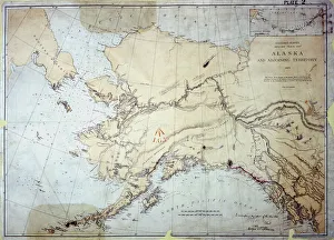 <b class=qtipBold><figcaption>Alaska</figcaption></b><br>Alaska, US Coast Survey, America 1869 Date: 1869<br><em>© Mary Evans / National Archives</em> Alaska