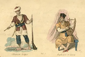 Albania Gallery: Albanian Soldier and Rhapsodos