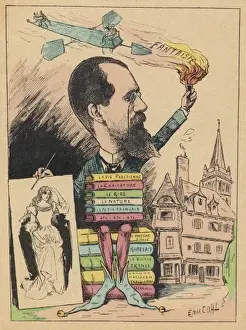 Albert Robida Print - Life in the Future