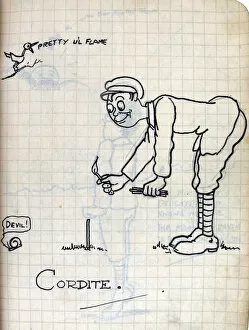 Images Dated 10th March 2012: Album of 53 drawings done whilst on sctive service - WWI