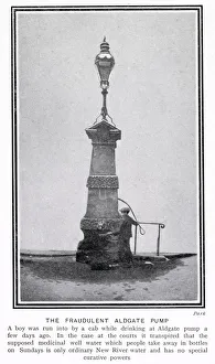 Aldgate pump located at the junction where Aldgate meets Fenchurch Street Aldgate pump located at the junction where Aldgate meets Fenchurch Street