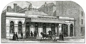 Aldgate station, London underground 1876 Aldgate station, London underground 1876