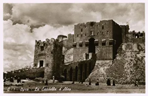 Aleppo, Syria - The Citadel - Gatehouse and Entrance Aleppo, Syria - The Citadel - Gatehouse and Entrance